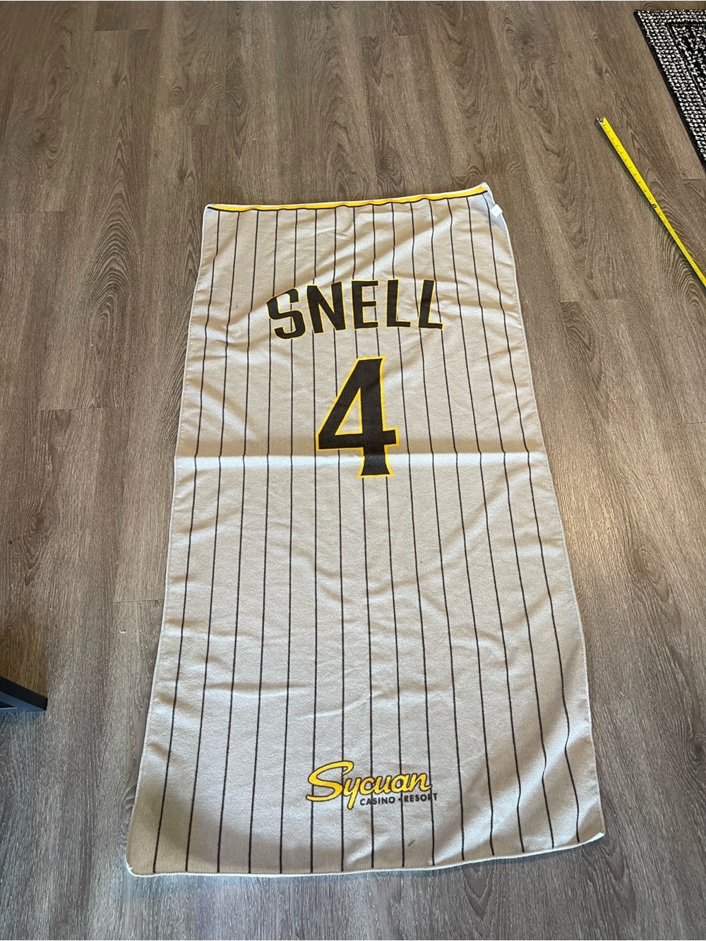 San Diego Padres MLB Blake Snell Towel Brown Gray